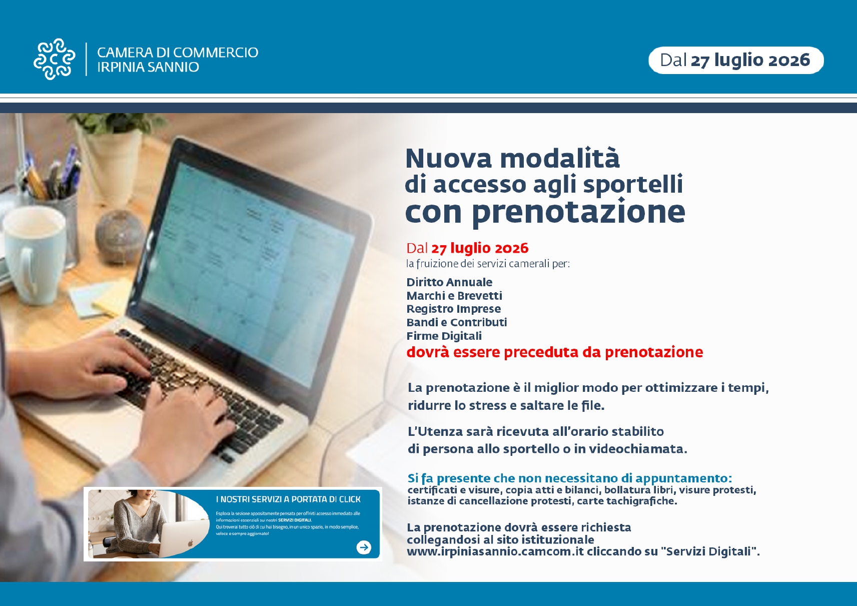 Avviso prenotazioni