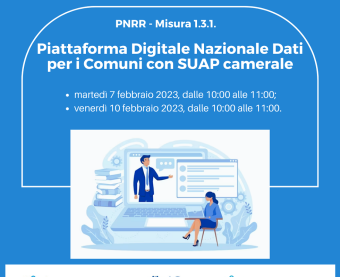 PNRR, Misura 1.3.1: Piattaforma Digitale Nazionale Dati per i Comuni con SUAP camerale PNRR, Misura 1.3.1: Piattaforma Digitale Nazionale Dati per i Comuni con SUAP camerale