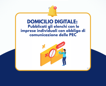 Domicilio Digitale: Pubblicati gli elenchi con le imprese individuali con obbligo di comunicazione delle PEC