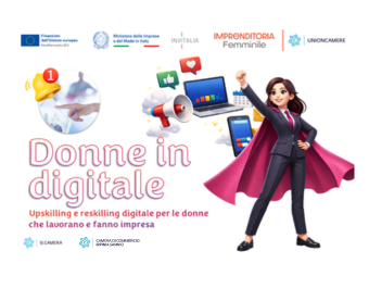 PERCORSO FORMATIVO DONNE IN DIGITALE: edizioni 2026 - Apertura iscrizioni