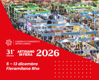 AF 2026 – Aperte le candidature per la collettiva della Camera di Commercio Irpinia Sannio a L'Artigiano in Fiera