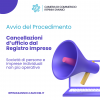 Cancellazioni d'ufficio-Avviso